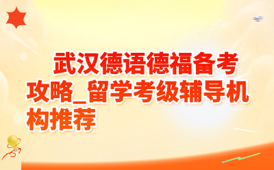 2026武汉德语德福备考攻略_留学考级辅导机构推荐